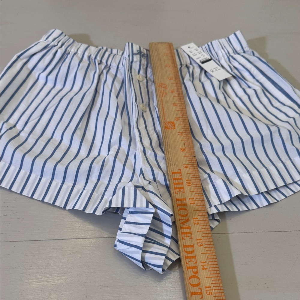 J. Crew Cotton poplin boxer short in stripe Size XS - Picture 6 of 7